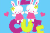 Colorful Girls Layette appliques.