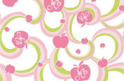 Apple Bottom Swirl Print