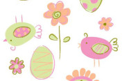 Easter/Spring allover print