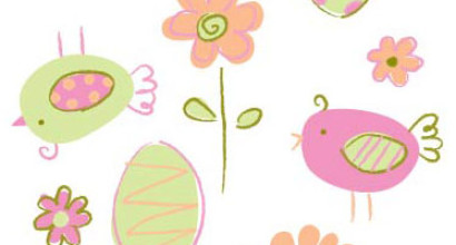 Easter/Spring allover print