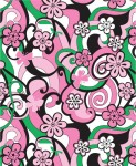 Mod floral Junior allover print