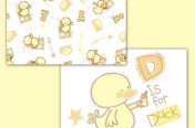 Print and Appliques for Neuter Layette