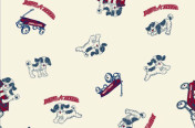 Radio Flyer Wagon Pup print