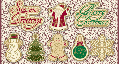 Holiday Vintage Buttons © Blumenthal/Lansing