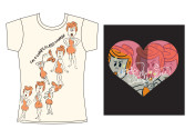 Wilma Flintstone Screenprint Designs