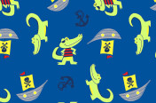 Captain Crocodile Print