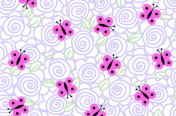 Swirly Butterfly Print
