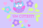 Who's the Cutest? Glitter Screen